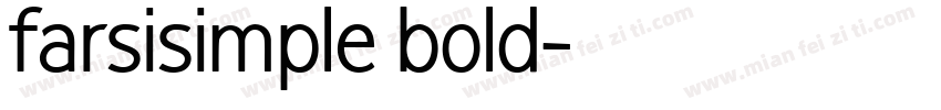 farsisimple bold字体转换